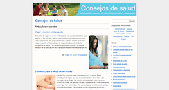 Desktop Screenshot of consejossalud.com